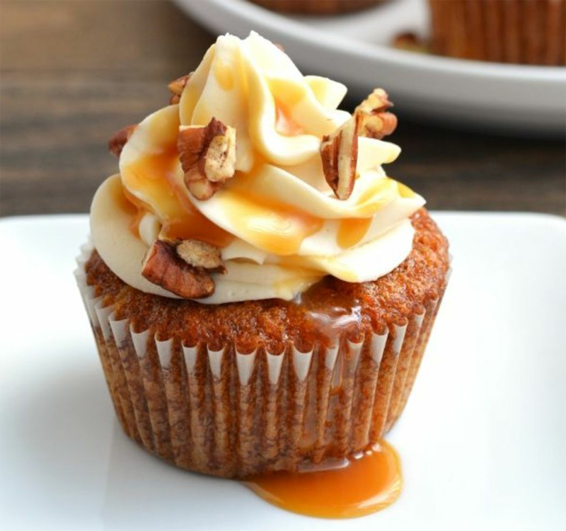 Carrot caramel cupcakes recipe
