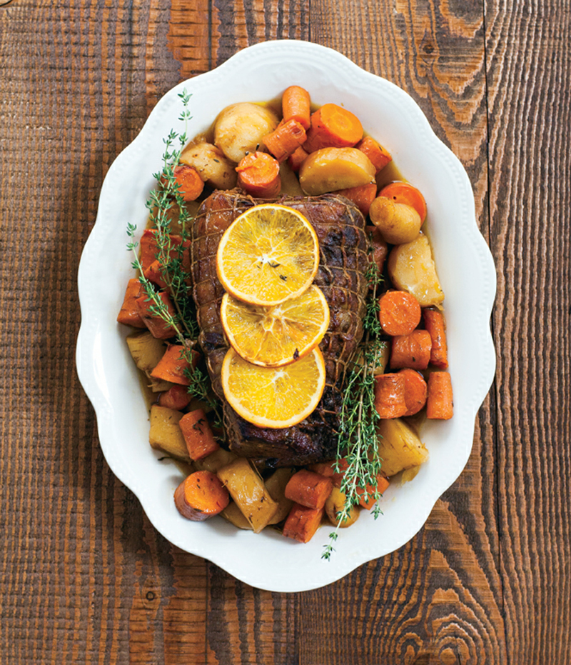 Citrus-thyme pot roast recipe