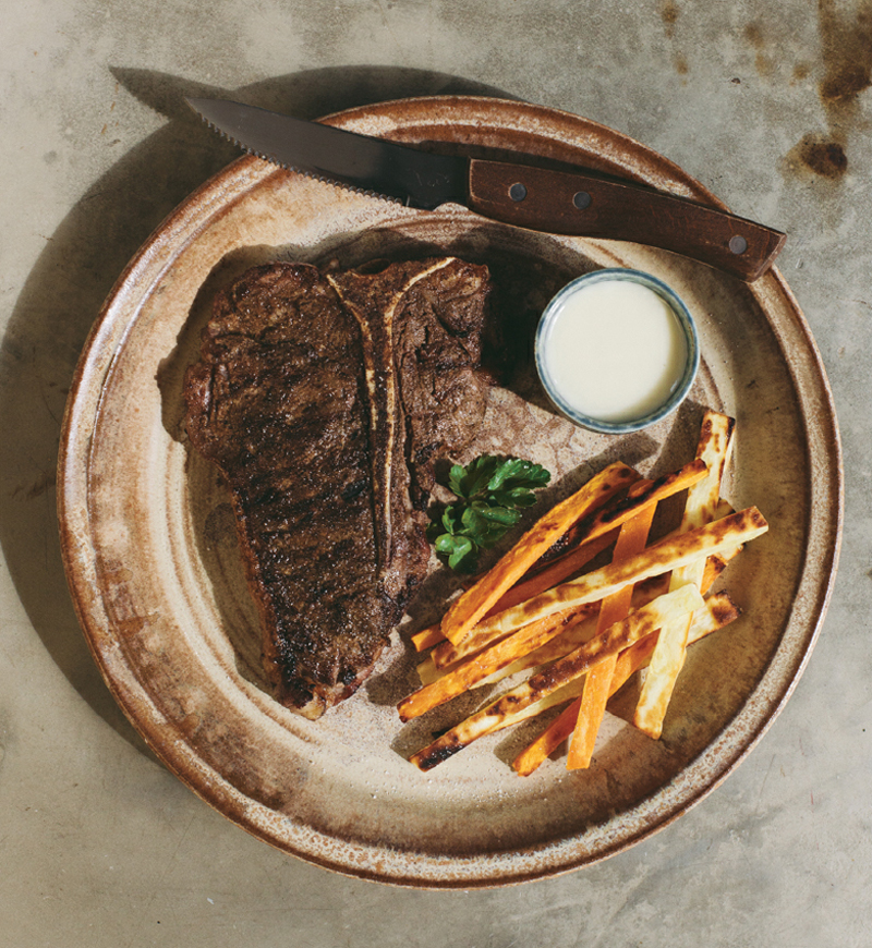 Dry-rubbed steak recipe