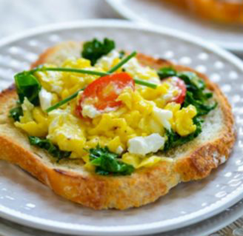 Egg white bruschetta recipe