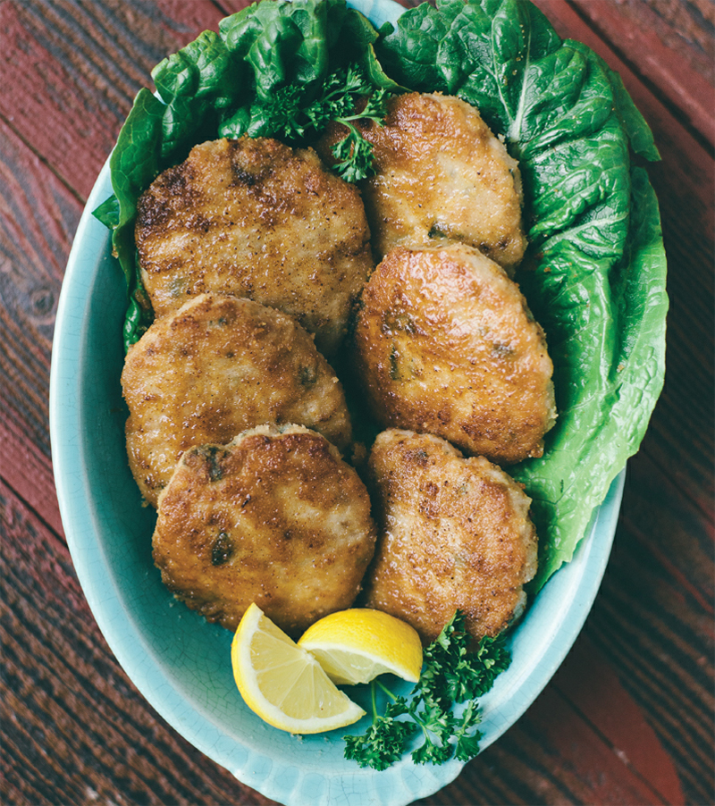 Garlic sage chicken patties recipe