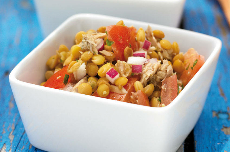 Lentil & tuna salad recipe