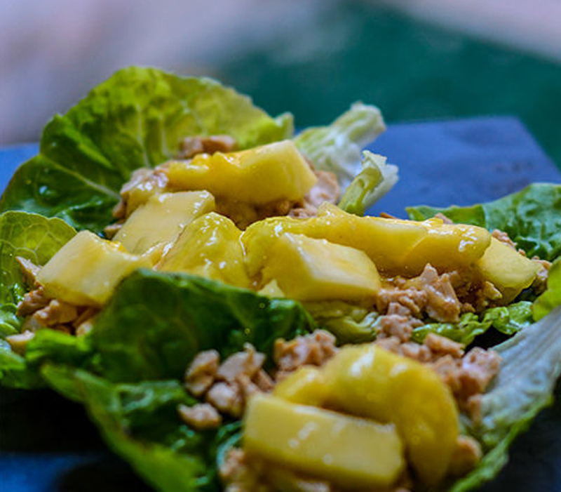 Mango-tempeh wraps recipe