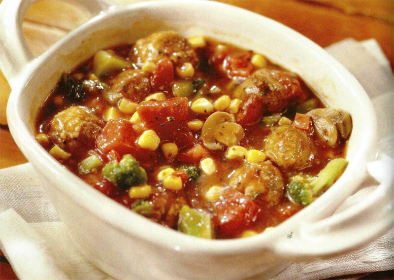 Meatball and vegetable stew recipe