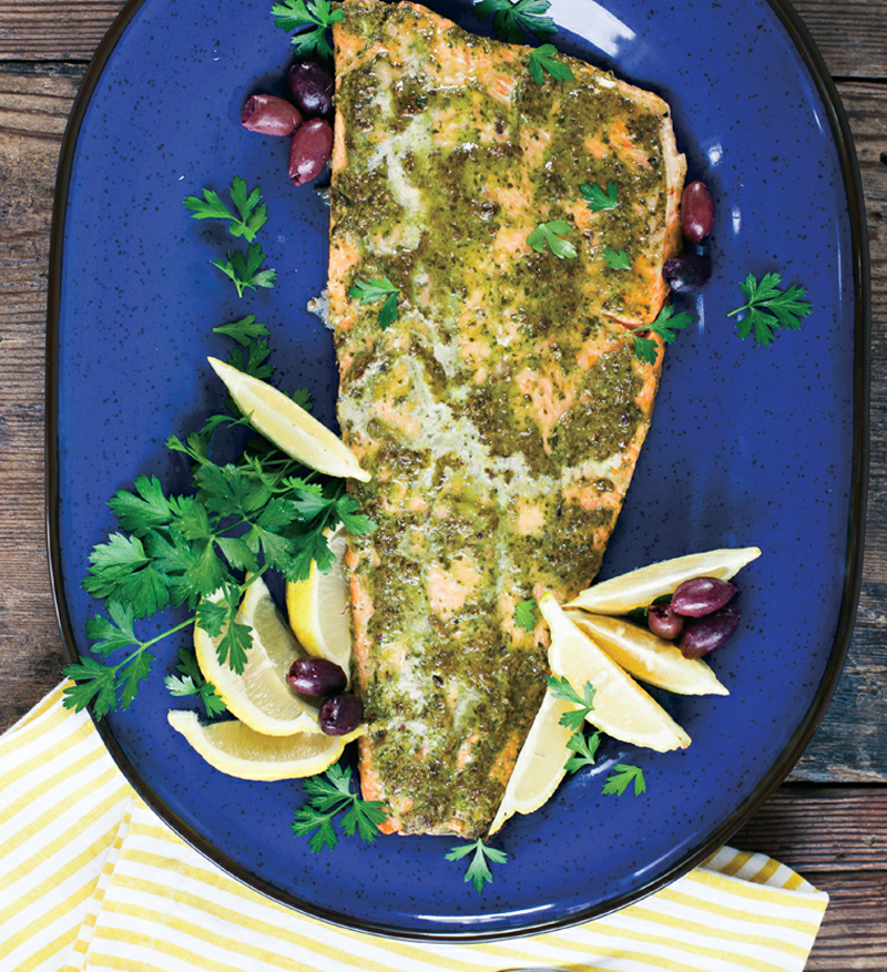 Mediterranean salmon recipe