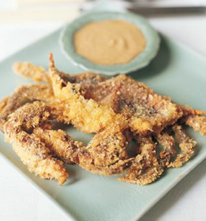 Panko soft-shell crabs recipe