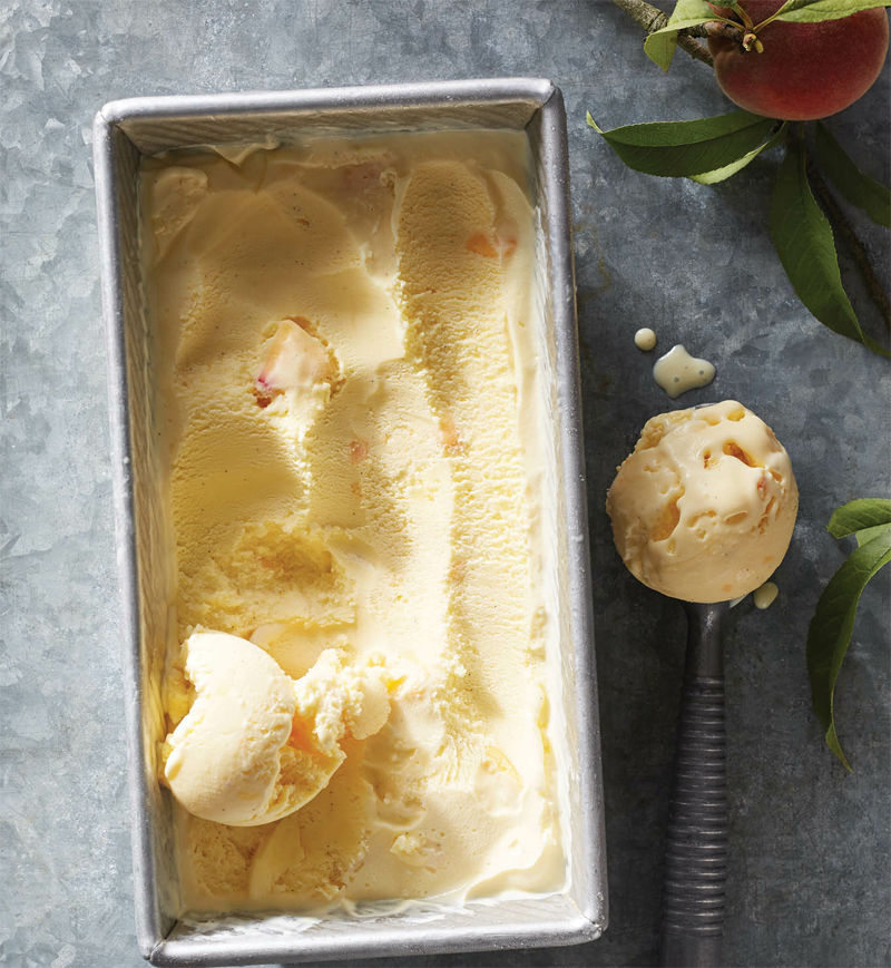 Peach-amaretto ice cream recipe