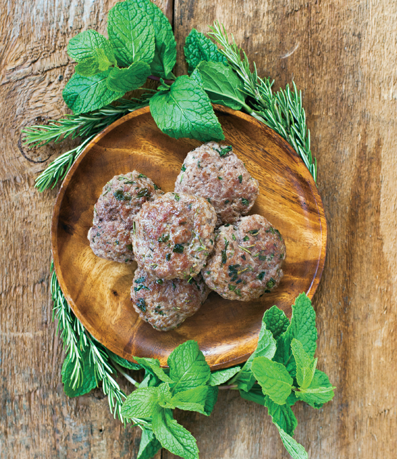 Rosemary-mint lamb patties recipe