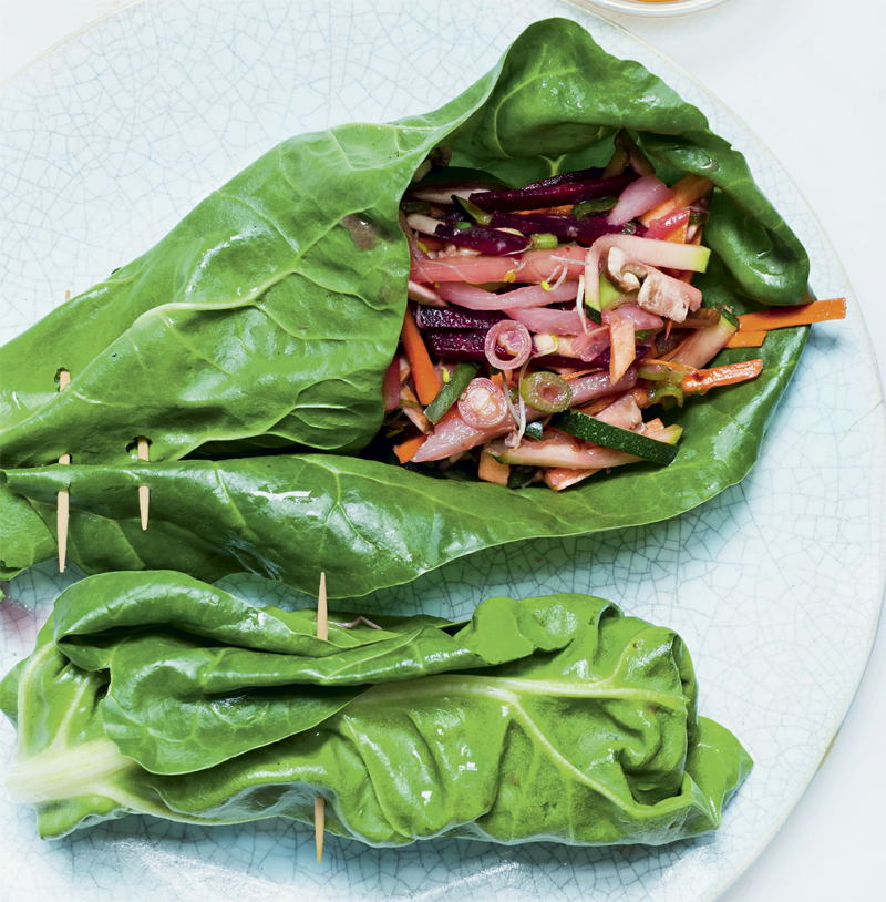 Swiss chard wraps recipe