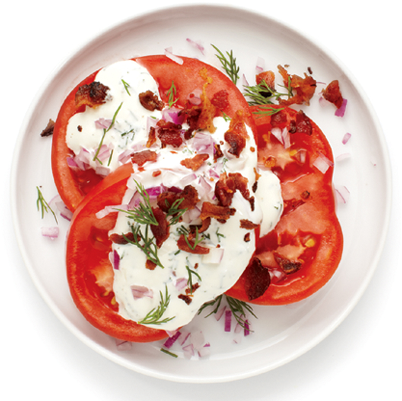 Tomatoes with ranch dressing recipe