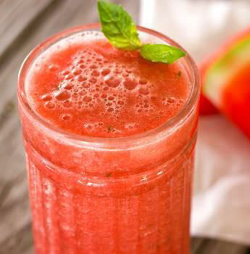 Watermelon-basil frappe recipe