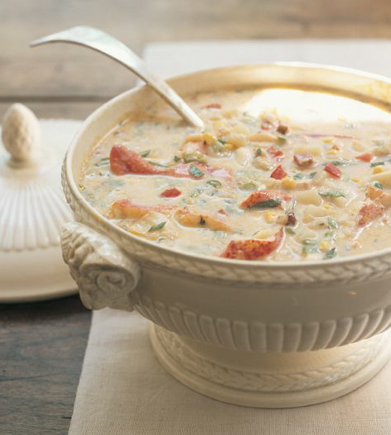 Lobster and corn chowder recipe