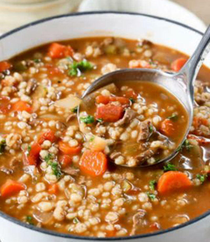 Beef-barley soup recipe