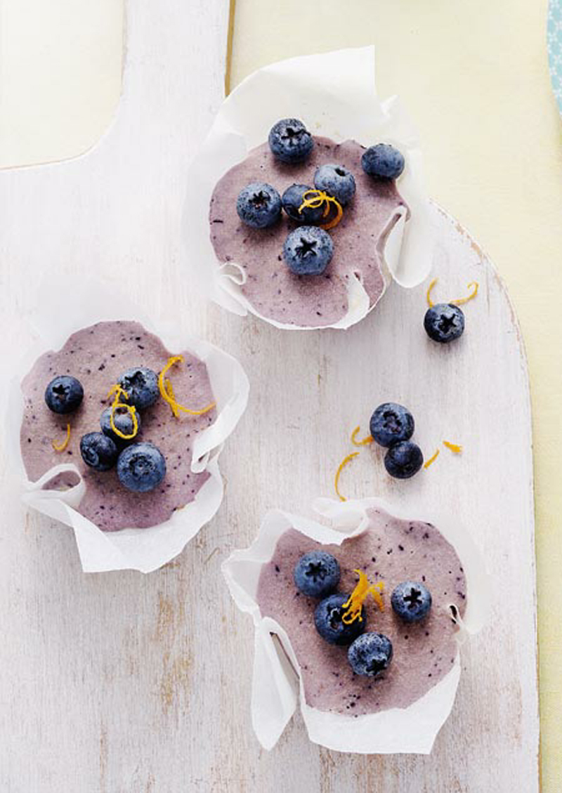 Blueberry & cashew mini tarts recipe