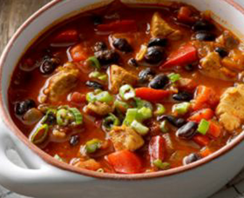Chicken and black bean chili recipe