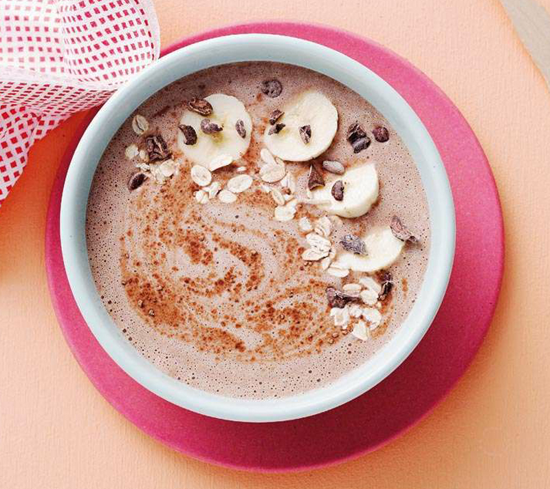 Choc peanut butter smoothie bowl recipe