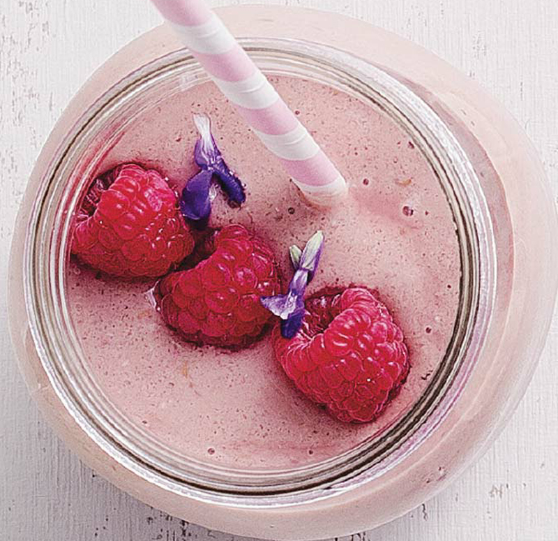 Choc raspberry smoothie recipe