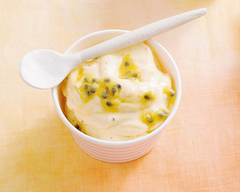 Mango & passionfruit nice cream recipe