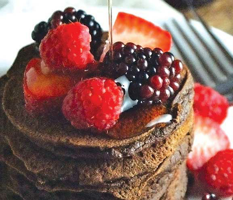 Paleo brownie pancakes recipe