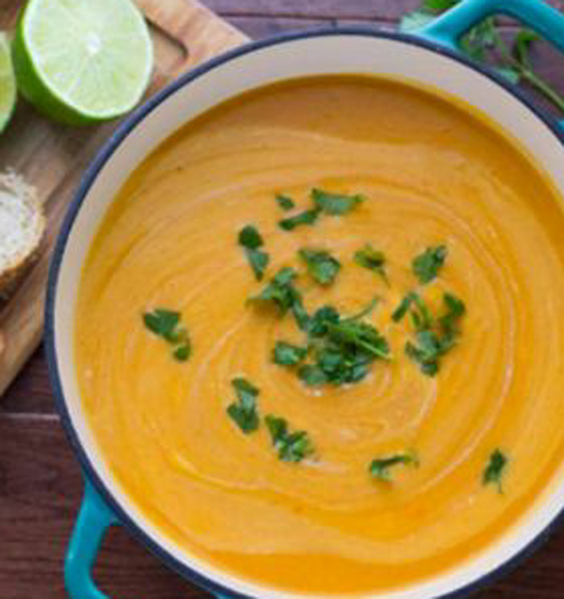 Red lentil and sweet potato soup recipe