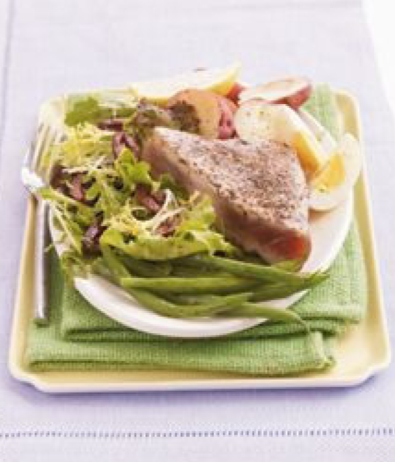 Seared herbed tuna recipe