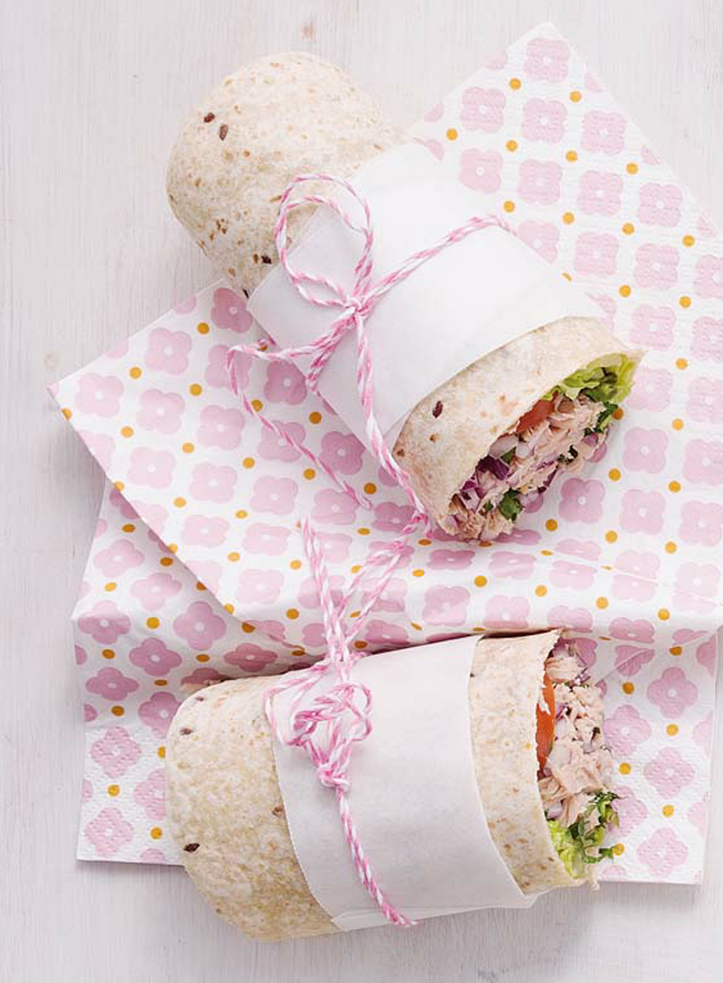 Zesty tuna wrap recipe