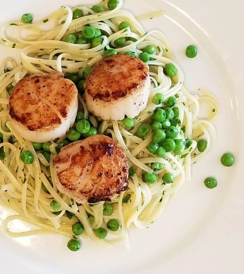 Linguine & sea scallops recipe