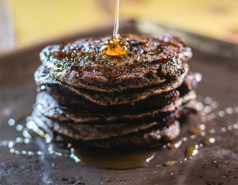 Okra seed pancakes recipe