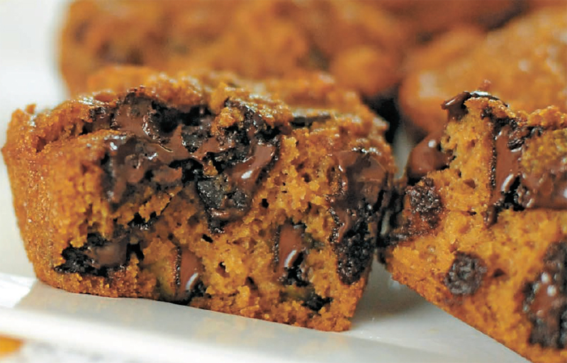 Pumpkin chocolate chip muffins recipe