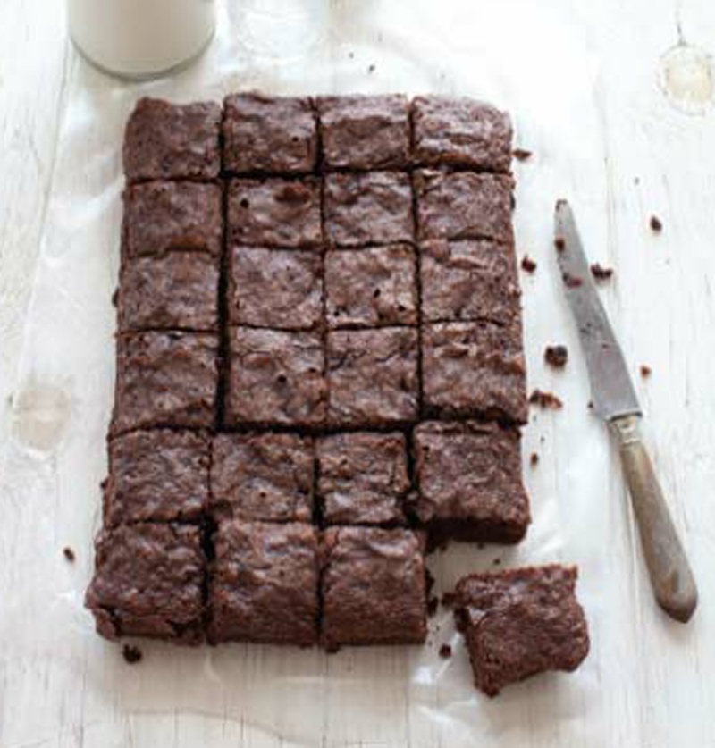 Vegan chocolate-mint brownies recipe