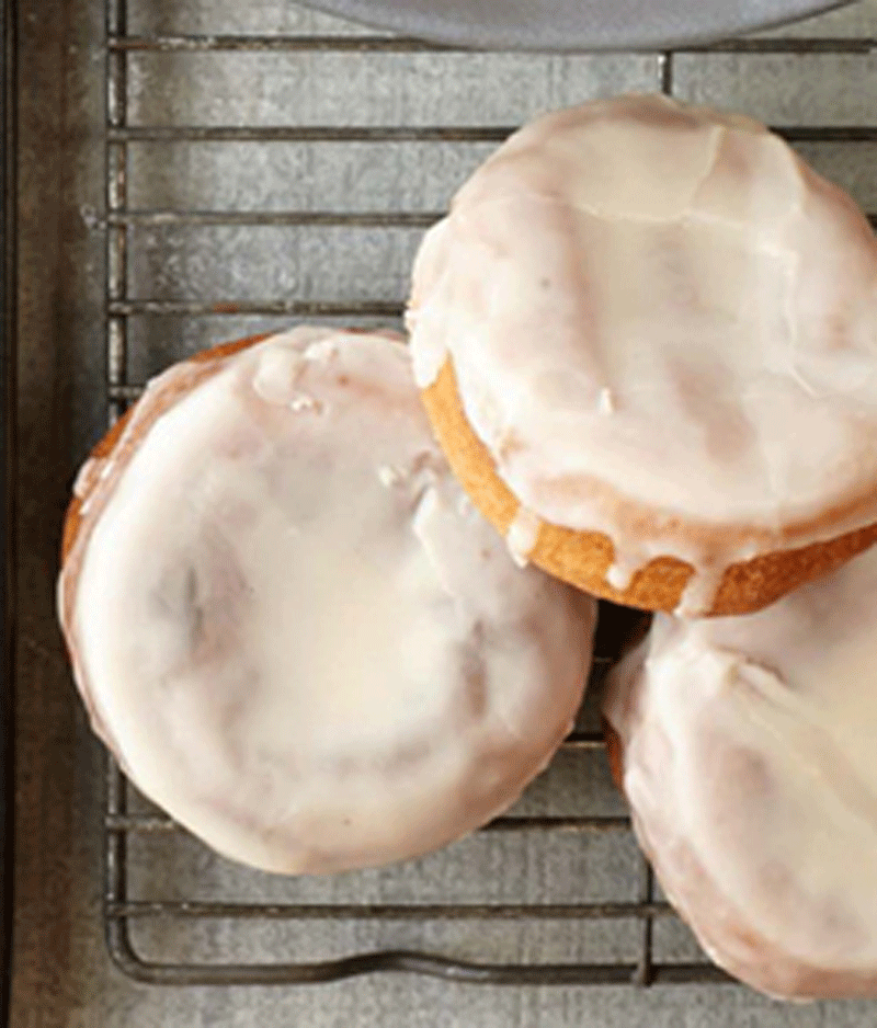 Apple cider doughnuts with cider vinegar glaze recipe