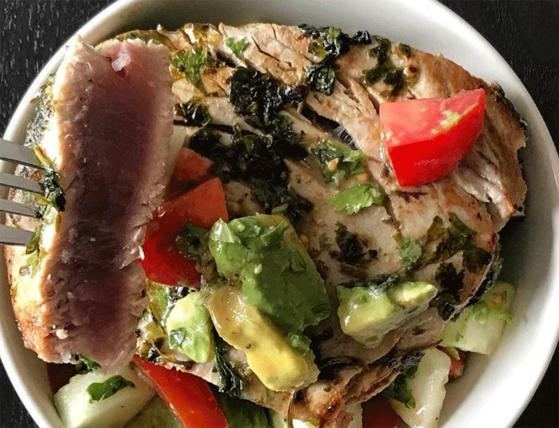 Avocado and tuna salad recipe