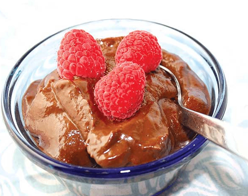 Banana avocado chocolate pudding recipe