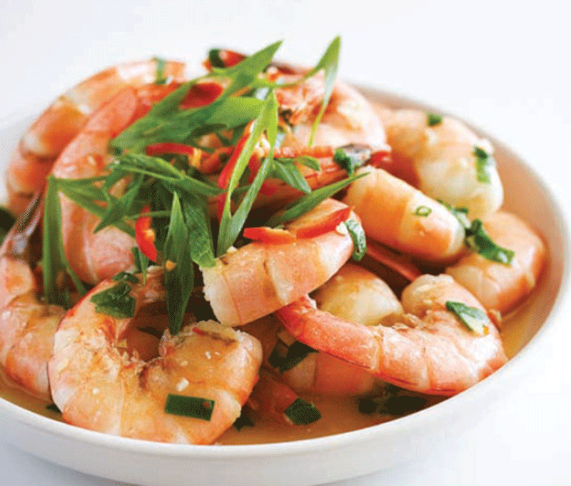 Beer steamed shrimp with garlic recipe