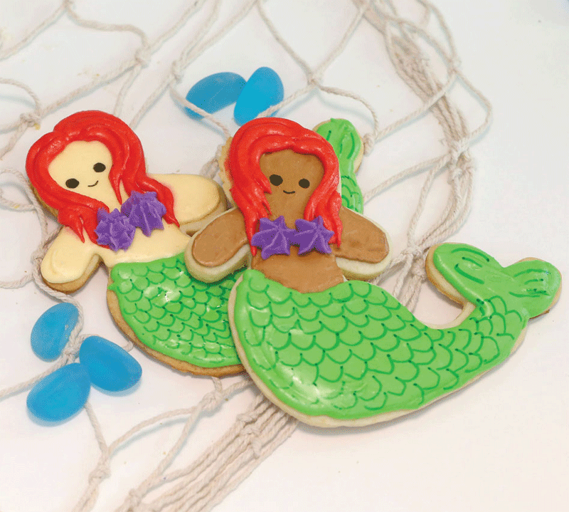 Mermaid sugar cookies recipe