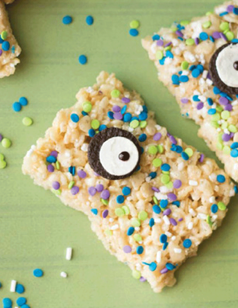 Monster rice cereal treats recipe