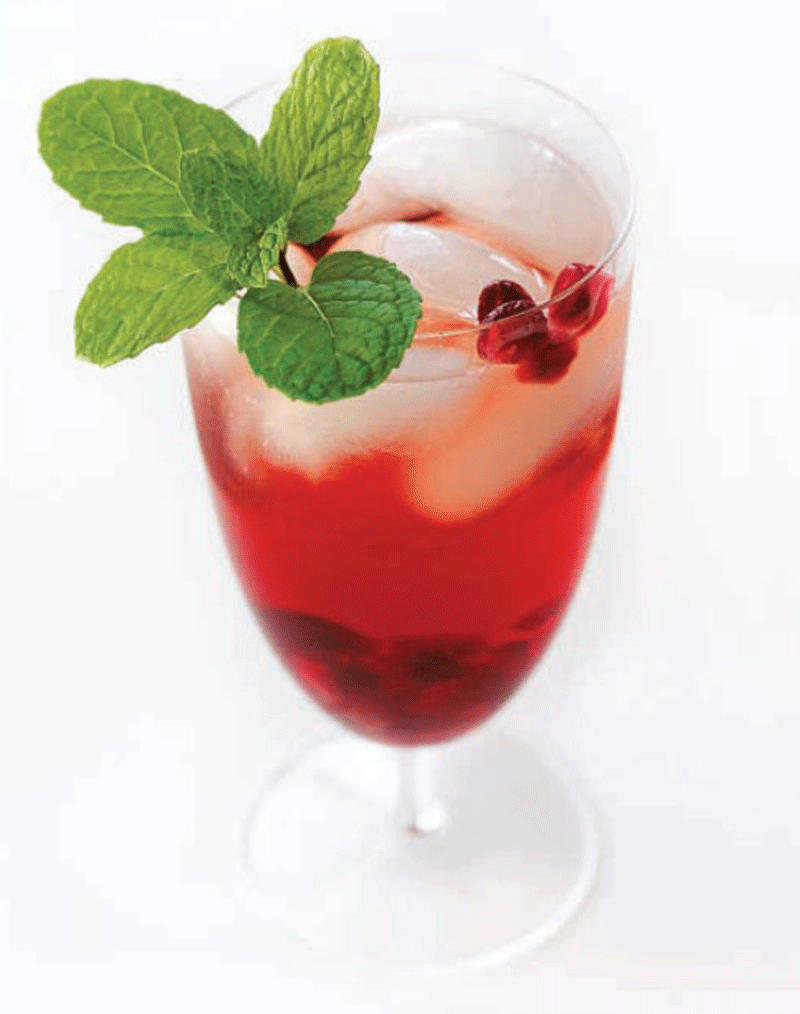 Pomegranate and soda recipe