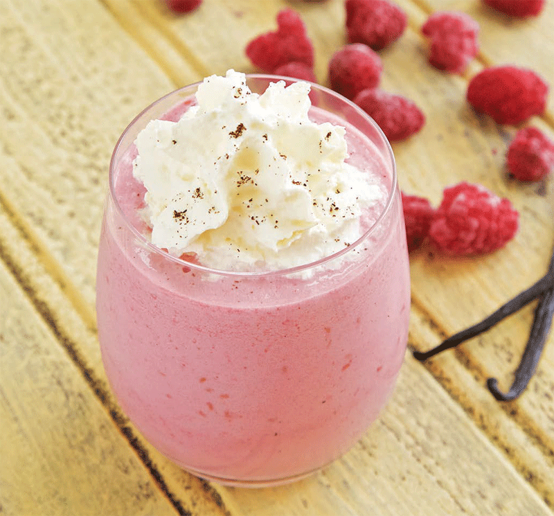 Raspberry and vanilla smoothie recipe