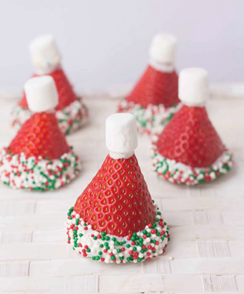 Santa hats recipe