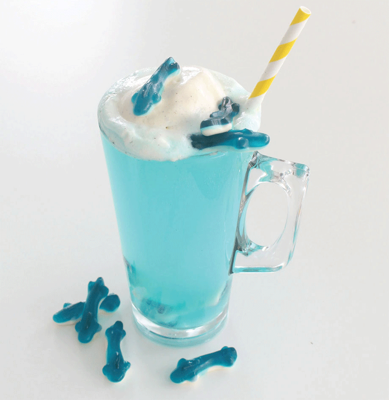 Shark ice cream float recipe