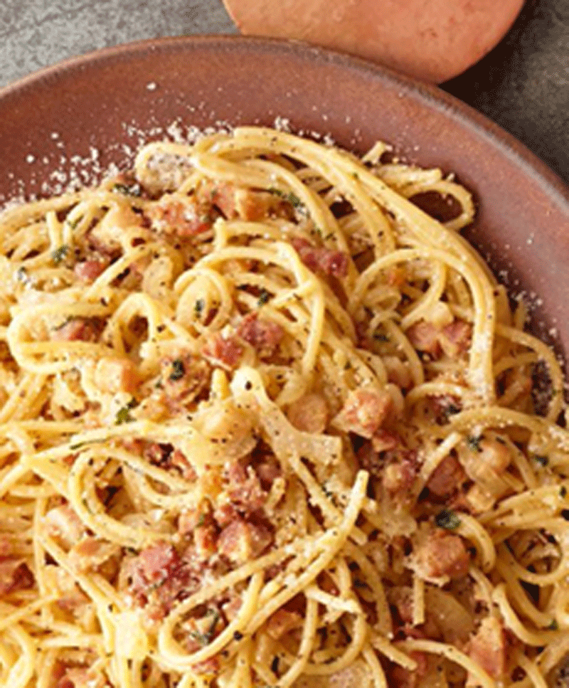 Spaghetti carbonara style recipe