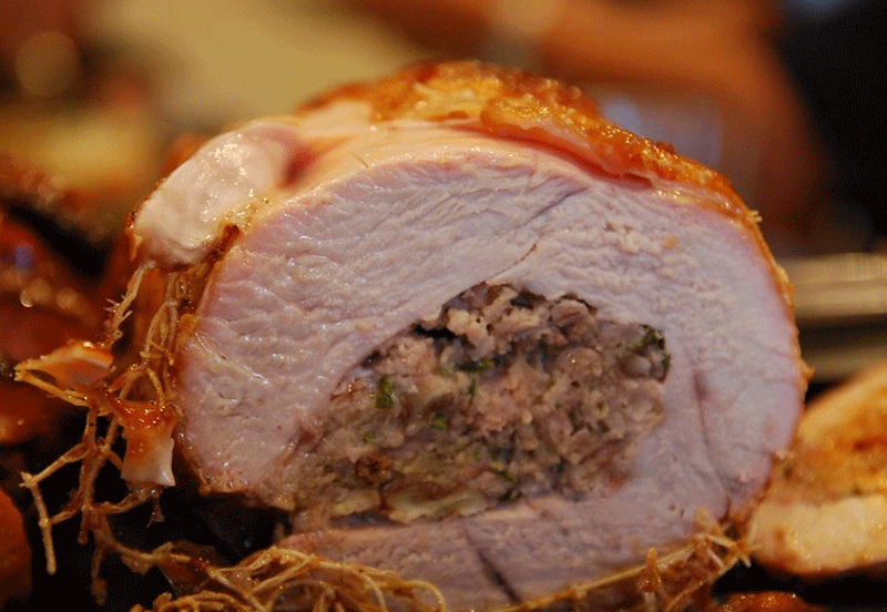 Stuffed turkey rolls recipe