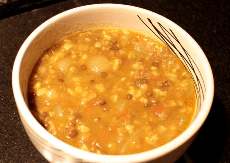 Turmeric lentil soup recipe
