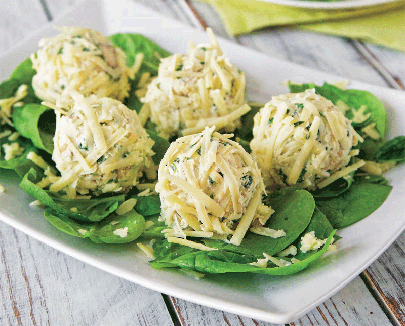 Veggie and cheese fat bombs recipe