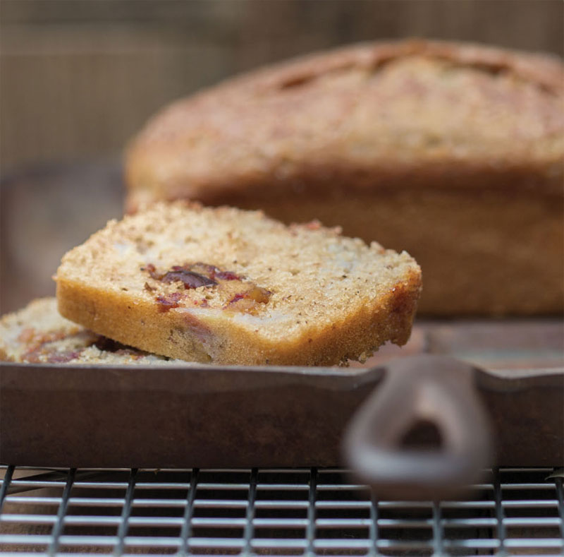 Date line-sour cream banana bread recipe