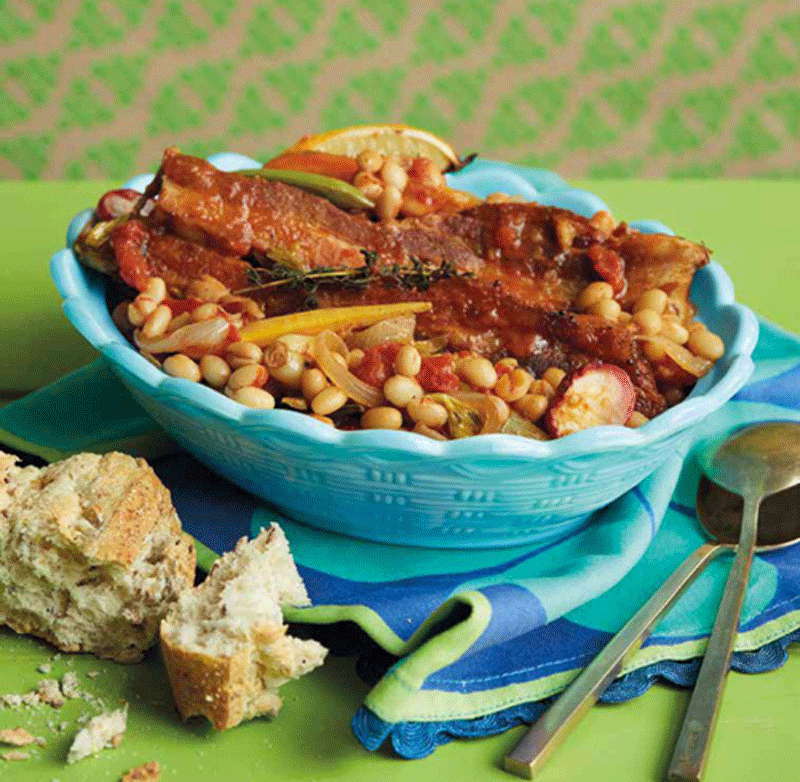 French bistro pork & beans recipe