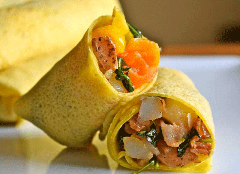 Grain-free breakfast burrito recipe