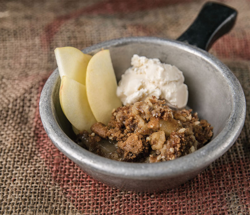 Mashed mcintosh apple and gingersnap walnut crisp recipe