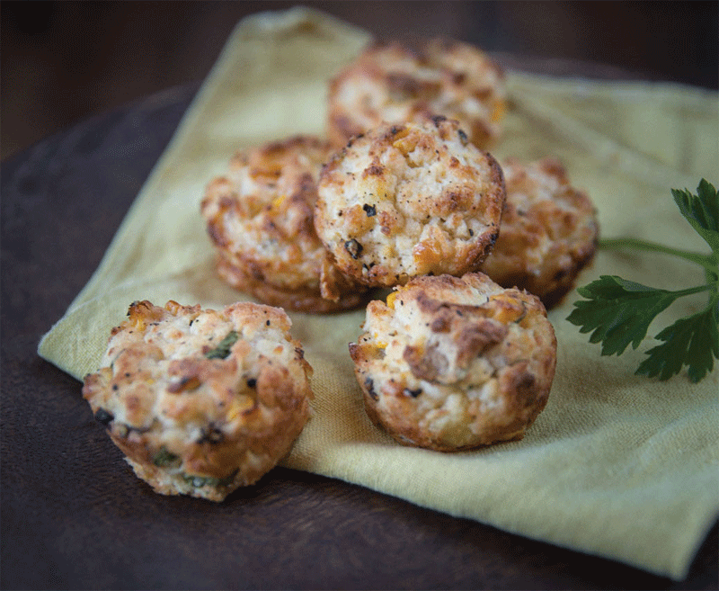 Potato, corn, and salmon muffin cakes recipe