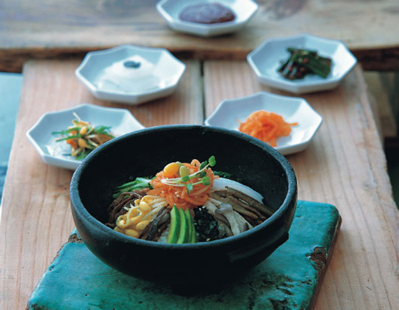 Rice bowl with beef and vegetables recipe